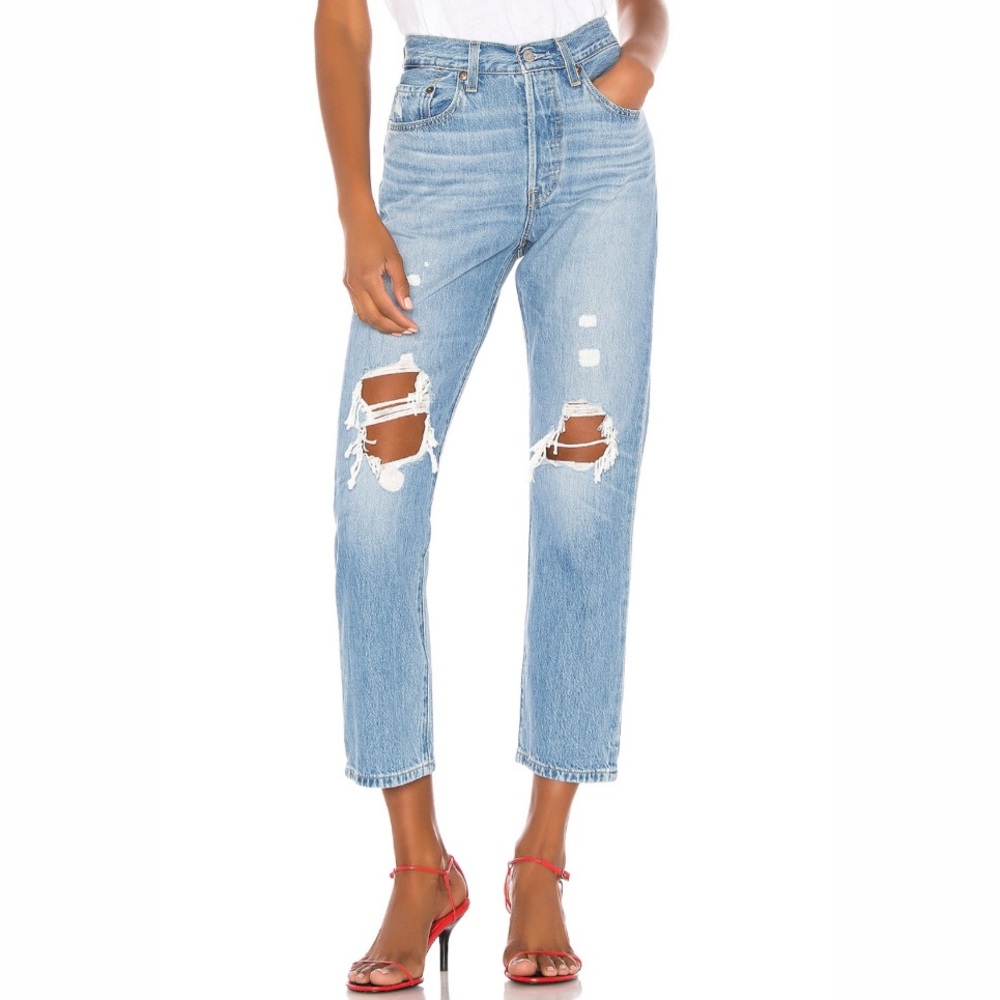 LEVI’S 501 Crop Wedgie Straight sz 29